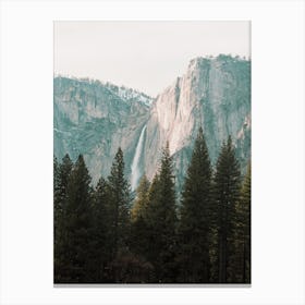 Waterfall In Yosemite Canvas Print