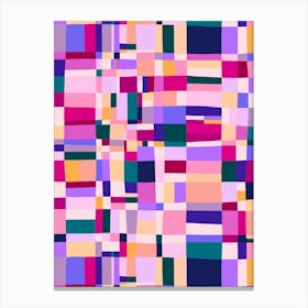 Austin Painted Abstract - Pink Canvas Print