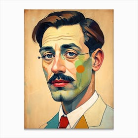 Man With A Mustache Canvas Print