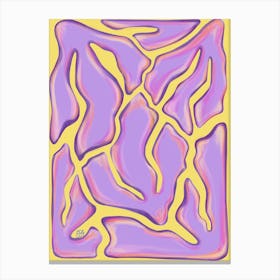 Dancing Purple Corals Canvas Print
