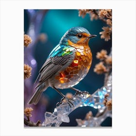 Bird In Glass Canvas Print