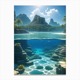 Underwater Landscape Canvas Print
