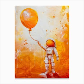 Astronaut With Balloon Canvas Print