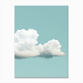 Cloud Wall Art Painting Blue Sky Print Detail C Canvas Print