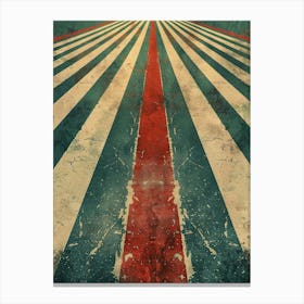 Striped Road Canvas Print