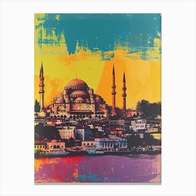 Retro Photo Style Of Istanbul 3 Canvas Print