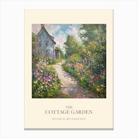 Flower Symphony Cottage Garden Poster 4 Canvas Print
