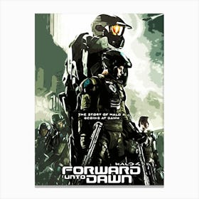 halo Forward Into Dawn Canvas Print