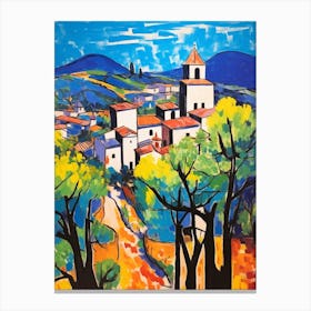 Assisi Italy 2 Fauvist Painting Canvas Print