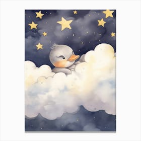 Sleeping Baby Duckling 1 Canvas Print