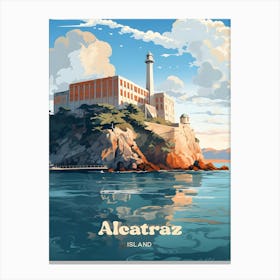 Alcatraz Island San Francisco California United States Illustration 1 Canvas Print