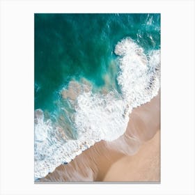 Aerial View Of The Beach 17 Canvas Print