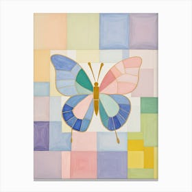 Butterfly In Pastel Canvas Print