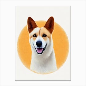 Canaan Dog Illustration dog Canvas Print