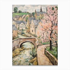 Stow On The Wold (Gloucestershire) Painting 8 Canvas Print