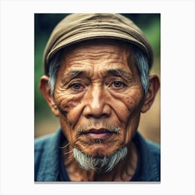 Portrait Of An Old Man 1 Canvas Print