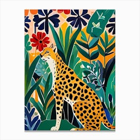 Cheetah In The Jungle Canvas Print