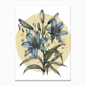 Blue Lily 2 Canvas Print