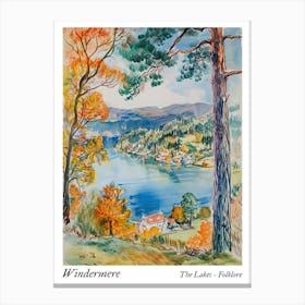 Windermere The Lakes Folklore Taylor Swift Canvas Print