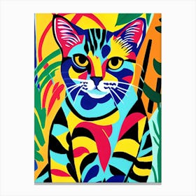 Cat In The Jungle 1 Canvas Print