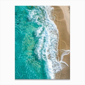 Aerial View Of A Beach 8 Canvas Print