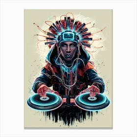 Dj Dj 2 Canvas Print