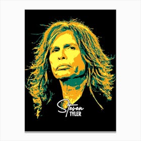 Steven Tyler in Pop Art Illustration Canvas Print