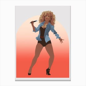 Tina Turner Icon Poster 3 Canvas Print