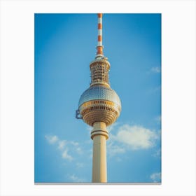 The Tv Tower Of Berlin That Located On The Alexanderplatz 7 Canvas Print