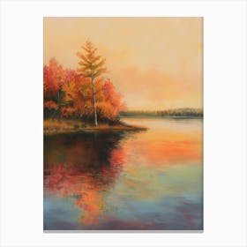 Sunset On The Lake 1 Canvas Print