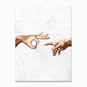 Creation Of Adam ok Canvas Print