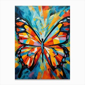 Butterfly 03 - Abstract Vibrant Colorful Modern Style Canvas Print