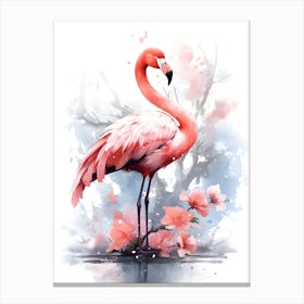 Flamingo bird Canvas Print