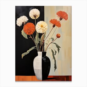 Bouquet Of Autumn Hawkbit Flowers, Autumn Florals Painting 2 Canvas Print