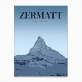 Travel Zermatt Canvas Print