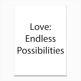 Love And Relationship Quote 2 Canvas Print