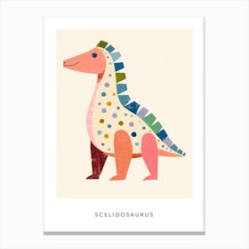 Nursery Dinosaur Art Scelidosaurus 4 Poster Canvas Print