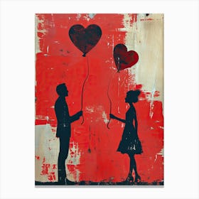 Valentine'S Day Abstract Canvas Print