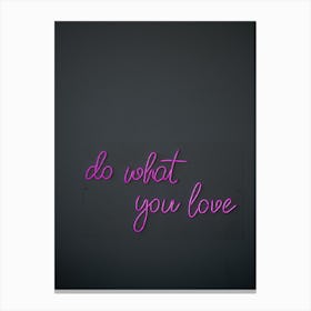 Do What You Love 2 Canvas Print