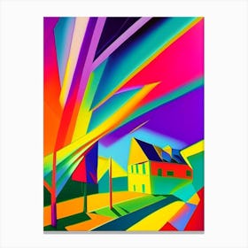 Solar Wind Abstract Modern Pop Space Canvas Print