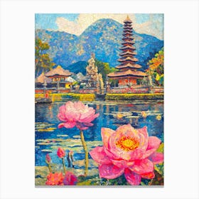Bali Lotus Canvas Print