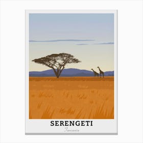 Serengeti Tanzania Travel 1 Canvas Print