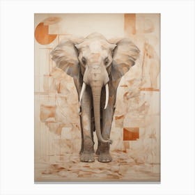 Abstract Elephant Canvas Print