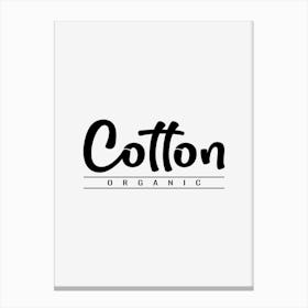 Cotton Organic Canvas Print