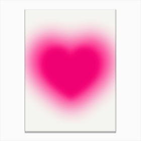Pink Heart Canvas Print