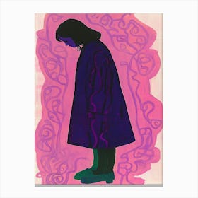 Woman In A Coat Canvas Print