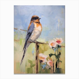 Bird Painting Barn Swallow 1 Canvas Print