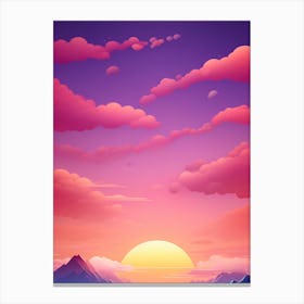 Sunset Landscape Canvas Print