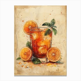 Orange Iced Tea 30 Canvas Print