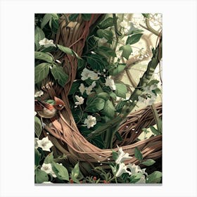 Bird In A Tree Canvas Print